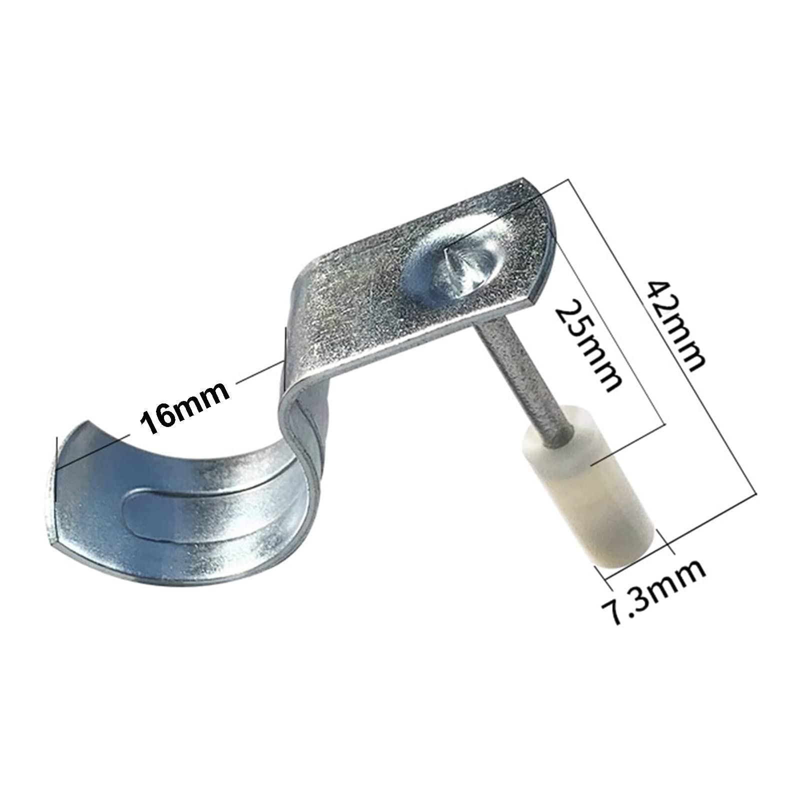 Mini Clavos Pistola Remachadora, Pistola Remachadora Manual De Acero Con Clavo, Herramienta De Anclaje De Pared De Techo, Pistola De Clavos De Hormigón Con Guantes,16mm Tube Nails(100pcs)