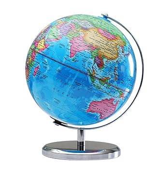 地球儀 英語表記タイプ 英字 ライトブルー 楽天市場】特典付き！ 【 インテリア地球儀 サイズS 直径13cm