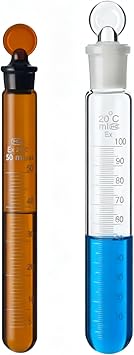 10PCS Test Tube With Stopper And Scale Thickened Round Bottom25ml Brown 10pcs