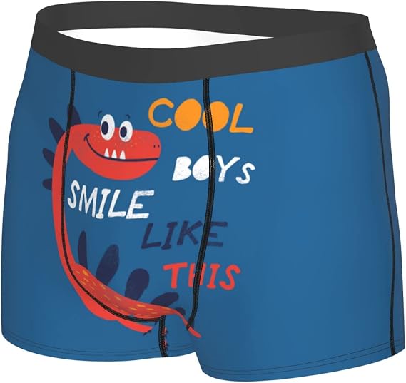 Amazon Co Jp ボクサーパンツ メンズ 下着 かっこいい恐竜 スマイル 赤い 前閉じ パンツ 通気 吸汗 吸水速乾 ボクサーブリーフ ローライズ 男性用下着 肌着 誕生日 プレゼント 大きいサイズ ファッション