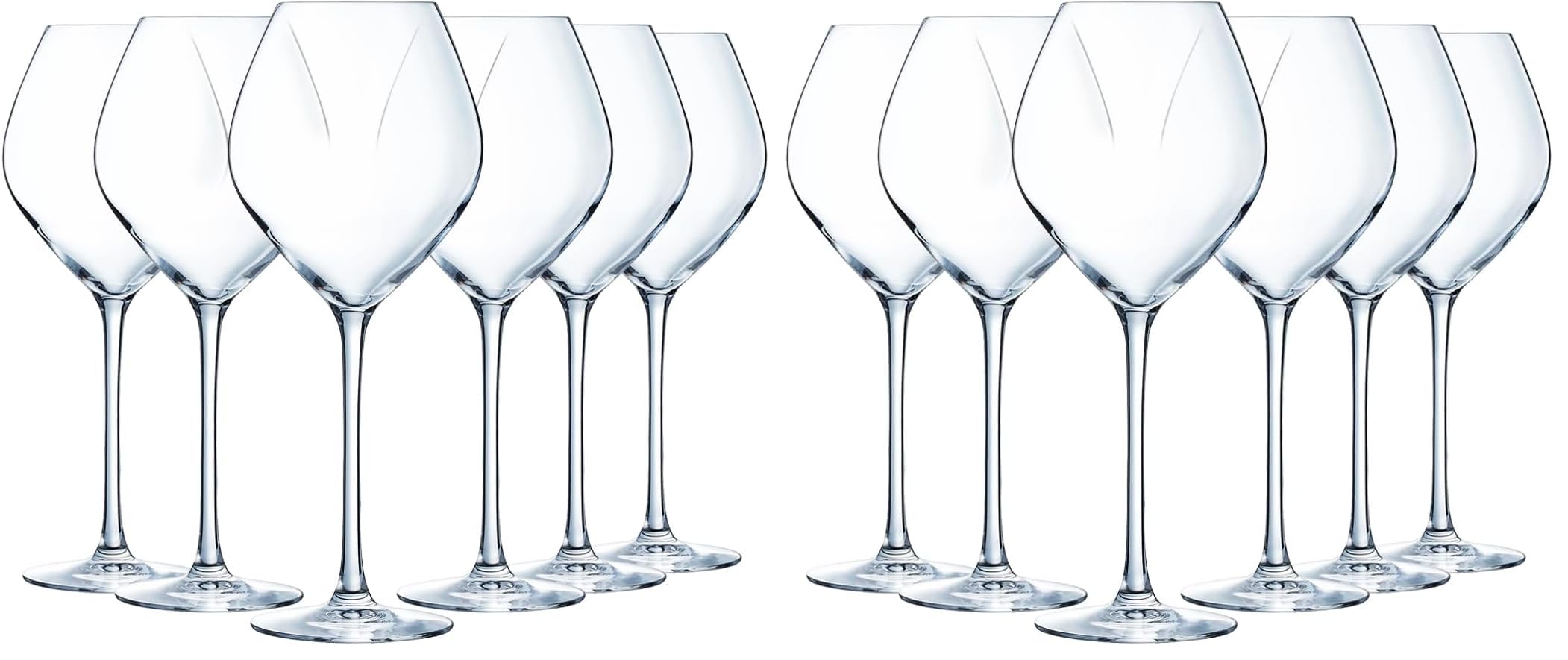Chef&Sommelier - Collection Cheer Up - 6 verres à vin blanc 35 cl en Cristallin - Verres Modernes et Élégants - Résistance Hors Norme - Transparence Absolue (Lot de 2)