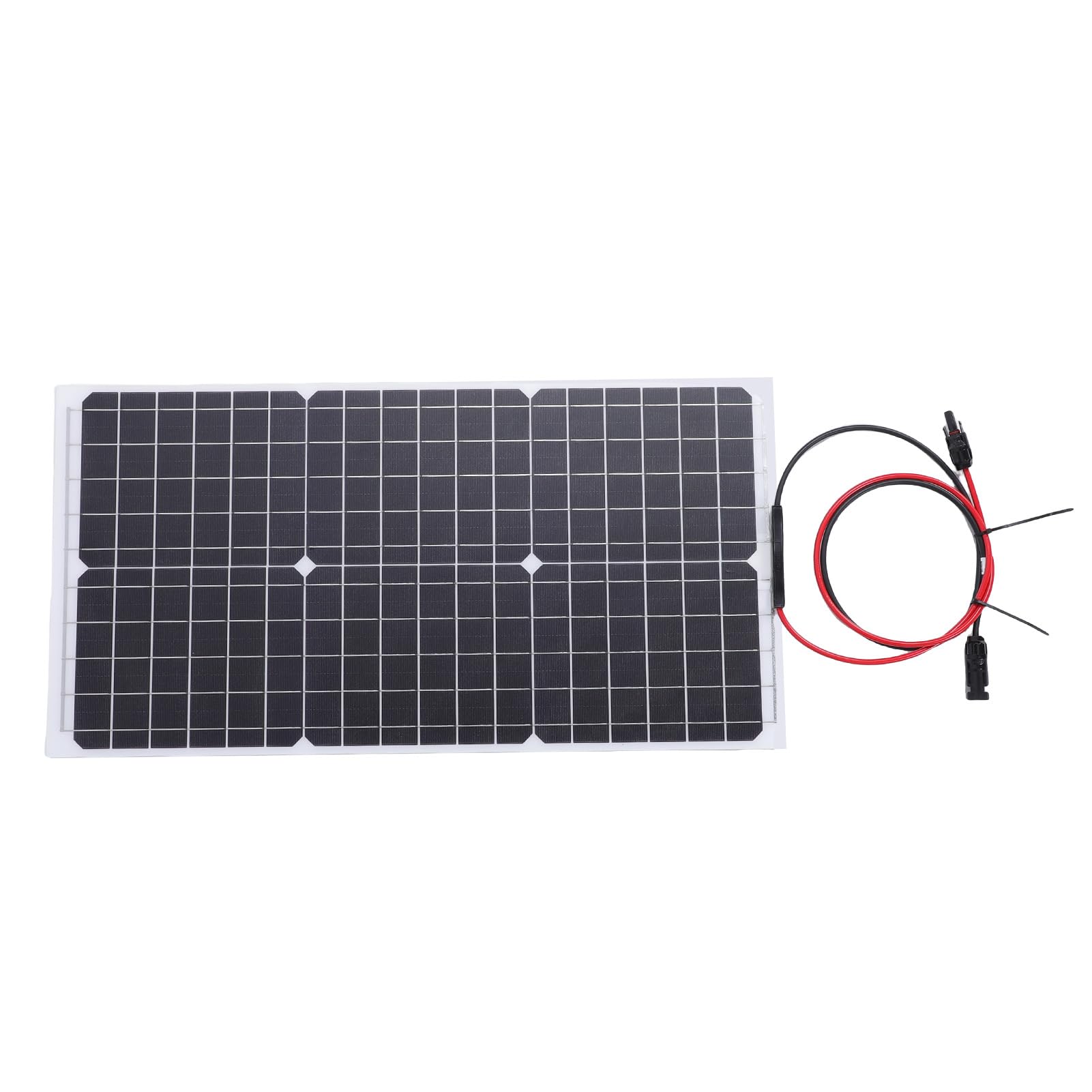 BRRNOO Panel Słoneczny Półelastyczny Monokrystaliczny 30W, Wydajny Panel
