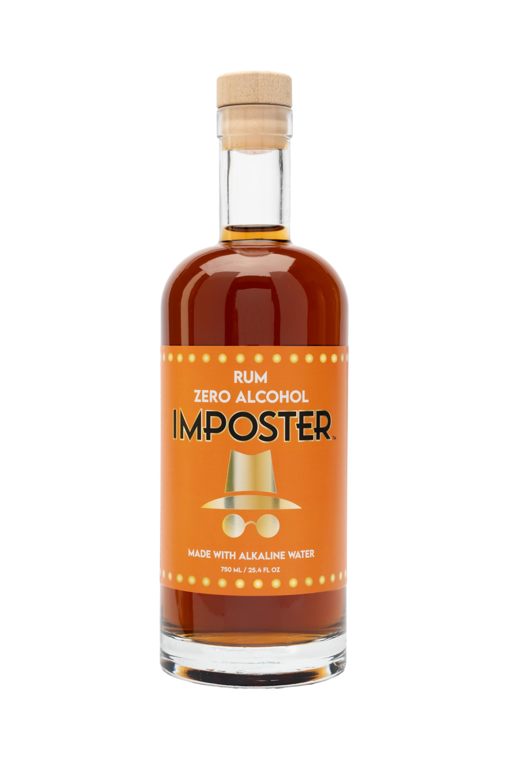 IMPOSTER 90 Pts Tasting Panel Non-Alcoholic Rum - Alcohol-Free Rum Alternative, 0.0% ABV Spirit for Mocktails & Cocktails, Sober Curious & Mindful Drinking, Caribbean Flavor, 750ml Bottle