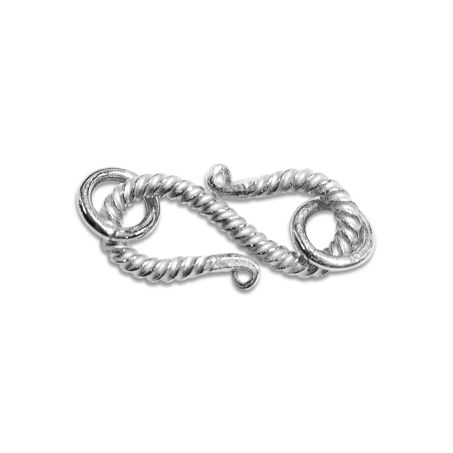 Silver Overlay ''S'' Hook CSF-194-H-22X10MM