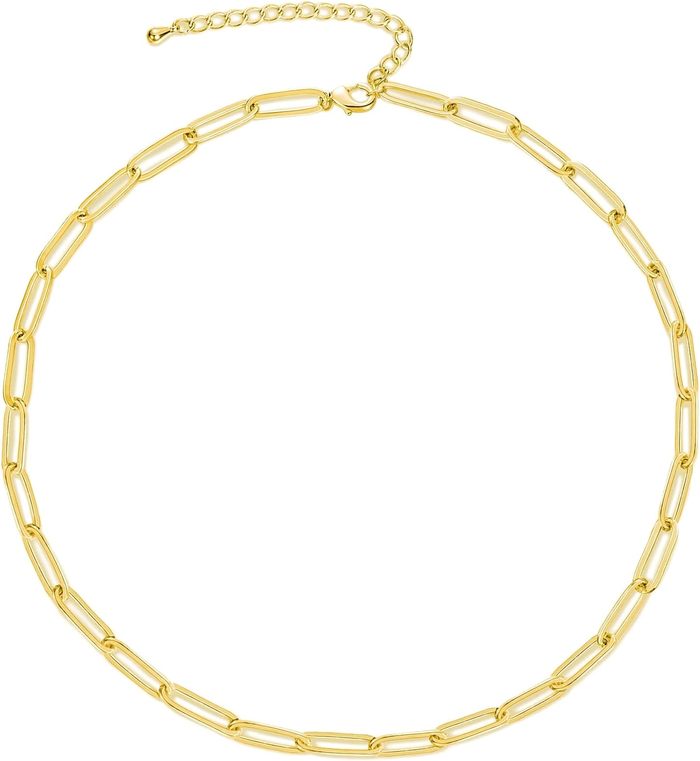 Tewiky Tennis Necklace 14K Gold Plated/Silver Sparking Rhinestone Choker Necklaces Dainty Crystal Cubic Zirconia Bridal Wedding Jewelry for Women