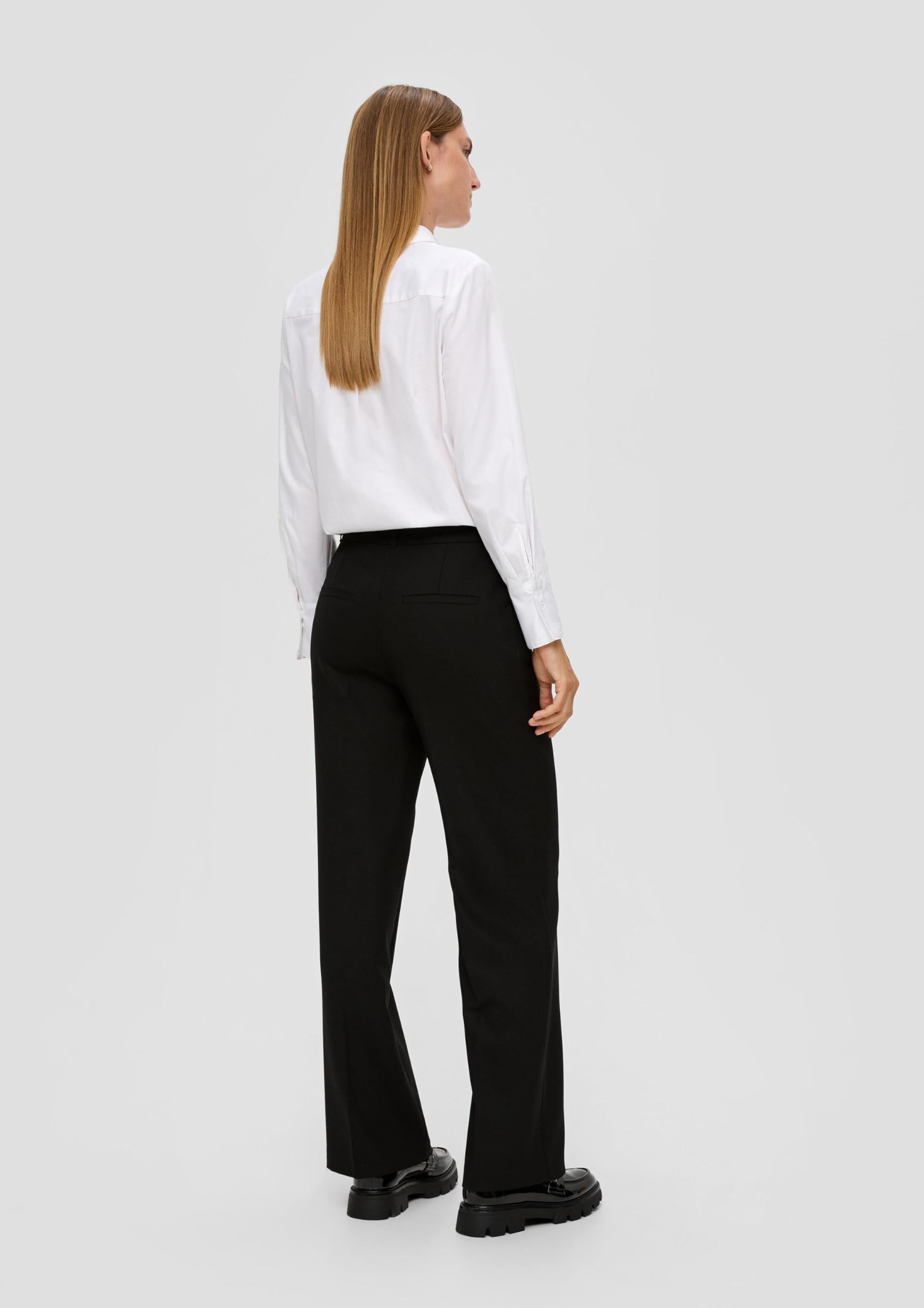 s.Oliver Damen Regular: Wide Leg Viskosemix Hose