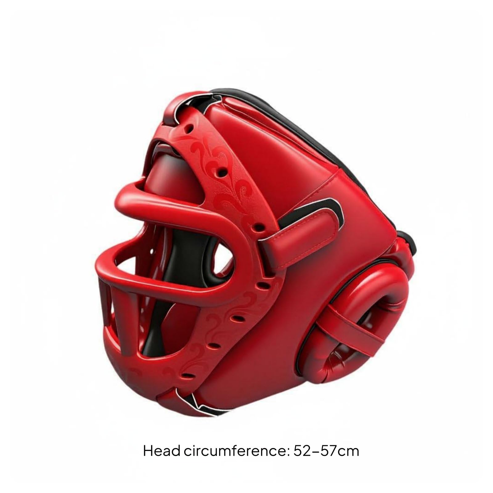 Casco Protettivo con Copertura Facciale Completa Imbottitura EVA Struttura Robusta Fodera Confortevole Materiale PU Adatto a Sessioni di Allenamento Adulti E Bambini