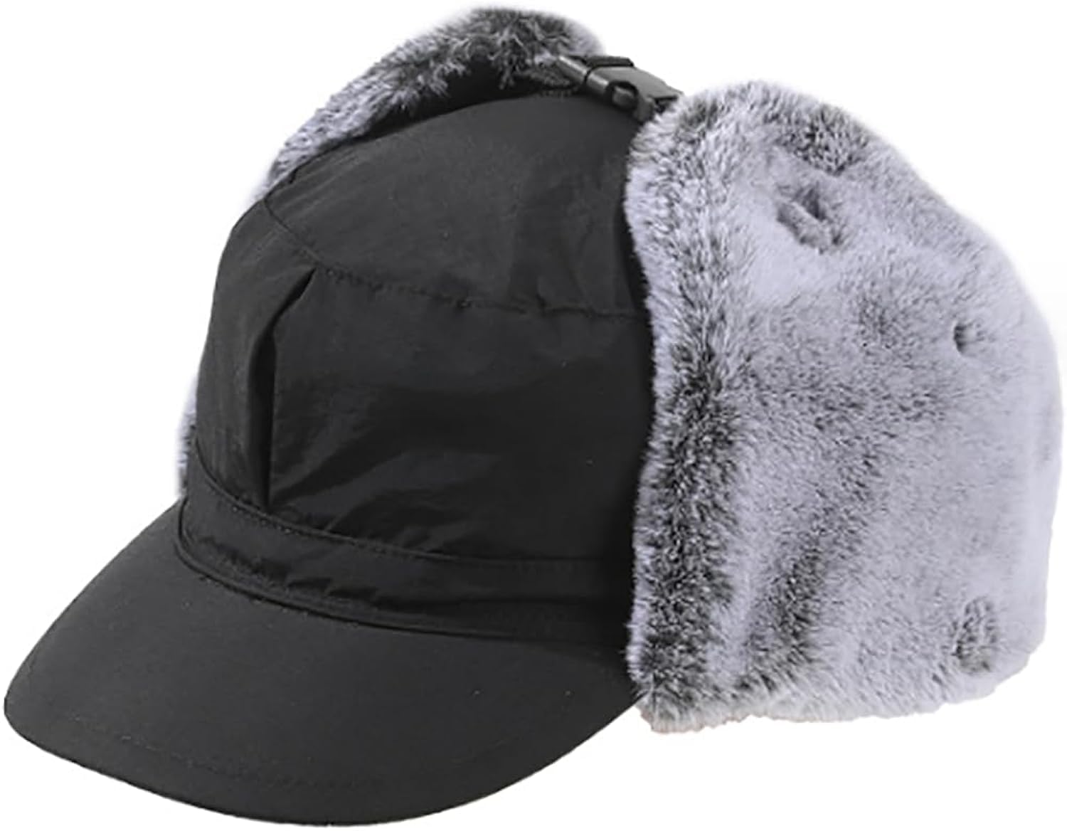 2way　ミンク　本革　ロシア帽　パイロットキャップ　耳当て　黒　上質 2way ミンク 本革 ロシア帽 パイロットキャップ 耳当て 黒 上質