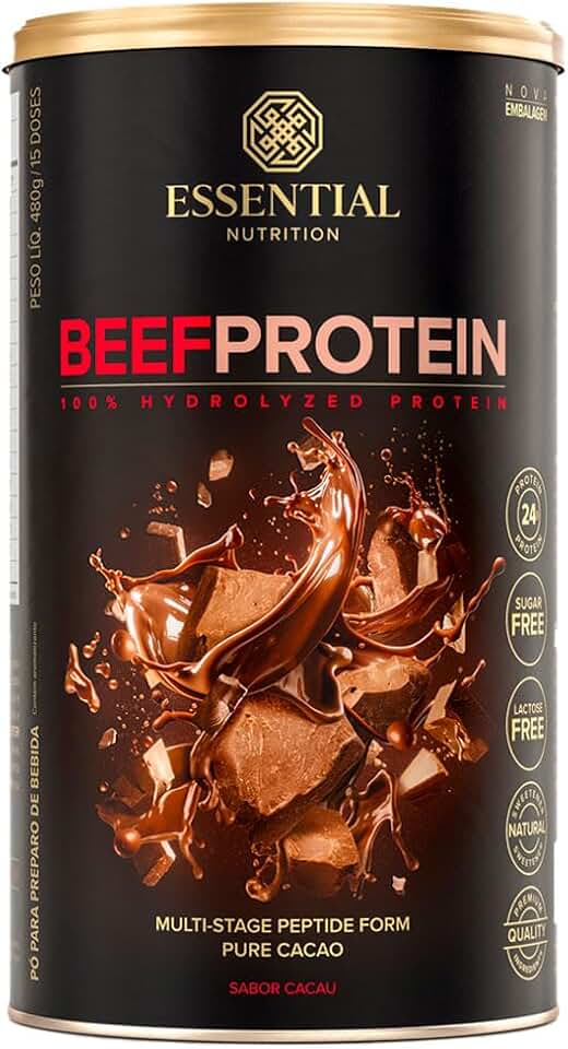 Beef Protein Chocolate Proteina da Isolada da Carne (480g) - Essential Nutrition
