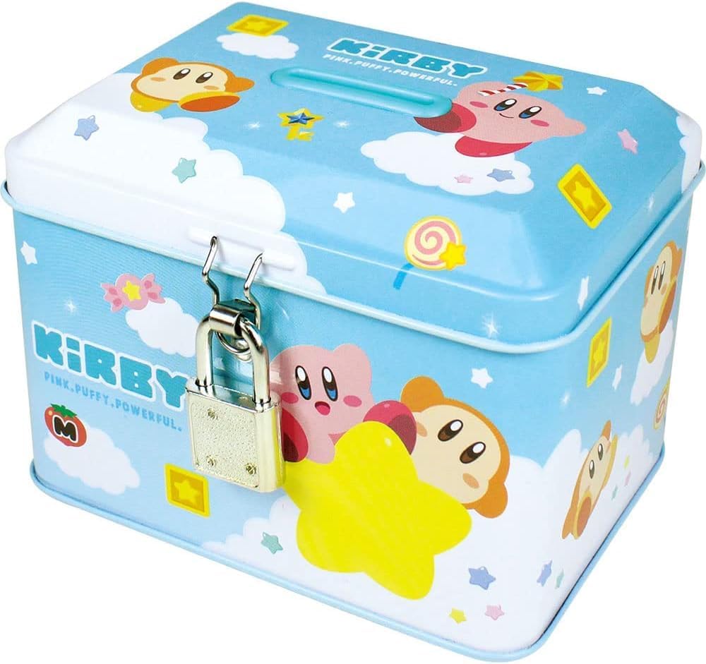 Tees Factory HK-5542716BO Kirby Can Bank with Keys, H 3.3 x W 4.5 x D 3.3 inches (8.4 x 11.3 x 8.3 cm)