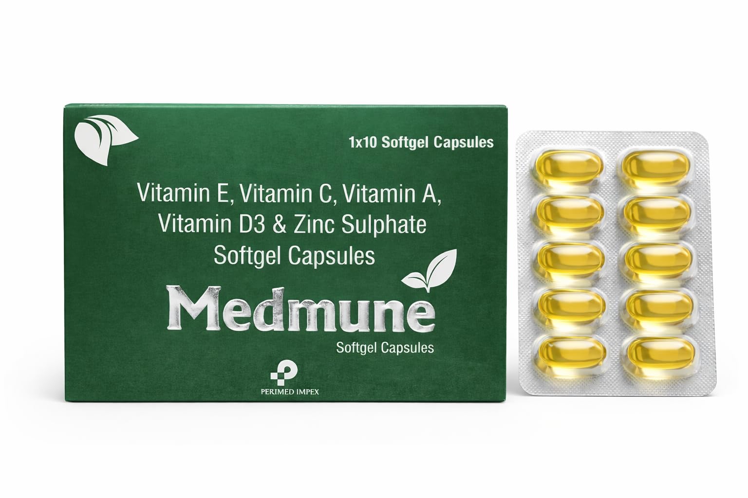 Multivitamin Softgel Capsules | Vitamin E, C, A, D3 & Zinc Supplement for Immunity, Skin & Overall Health | 1x10 Capsules-image-40