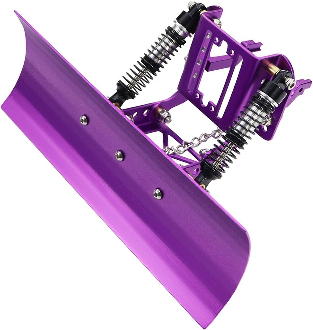 Colaxi 1/18 RC Metal Snow Plow Aluminum Alloy Front Snow Shovels Snowplow for TRX4M RC Car Trucks Accessories, Violet