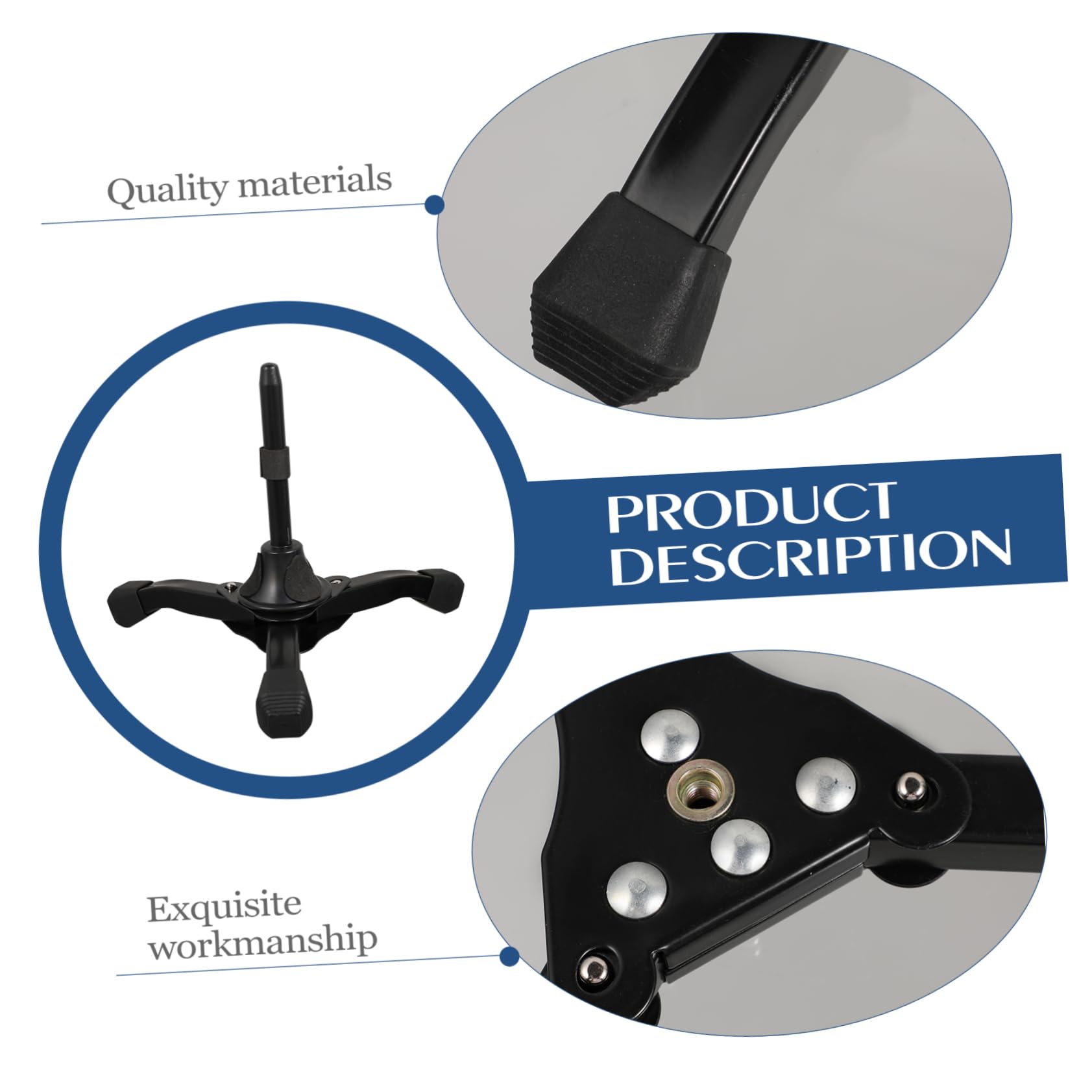 SAFIGLE Portable Flute Holder Stand Clarinet Bracket Strong Folding Music Instrument Stand