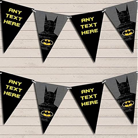 Personalised Batman Birthday Bunting Banner Cover