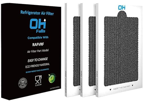 Image of OHFULLS RAFVRF Fridge Air Filter Replacement, Compatible with Viking Air Filter Part Rafvrf, 3-Pack