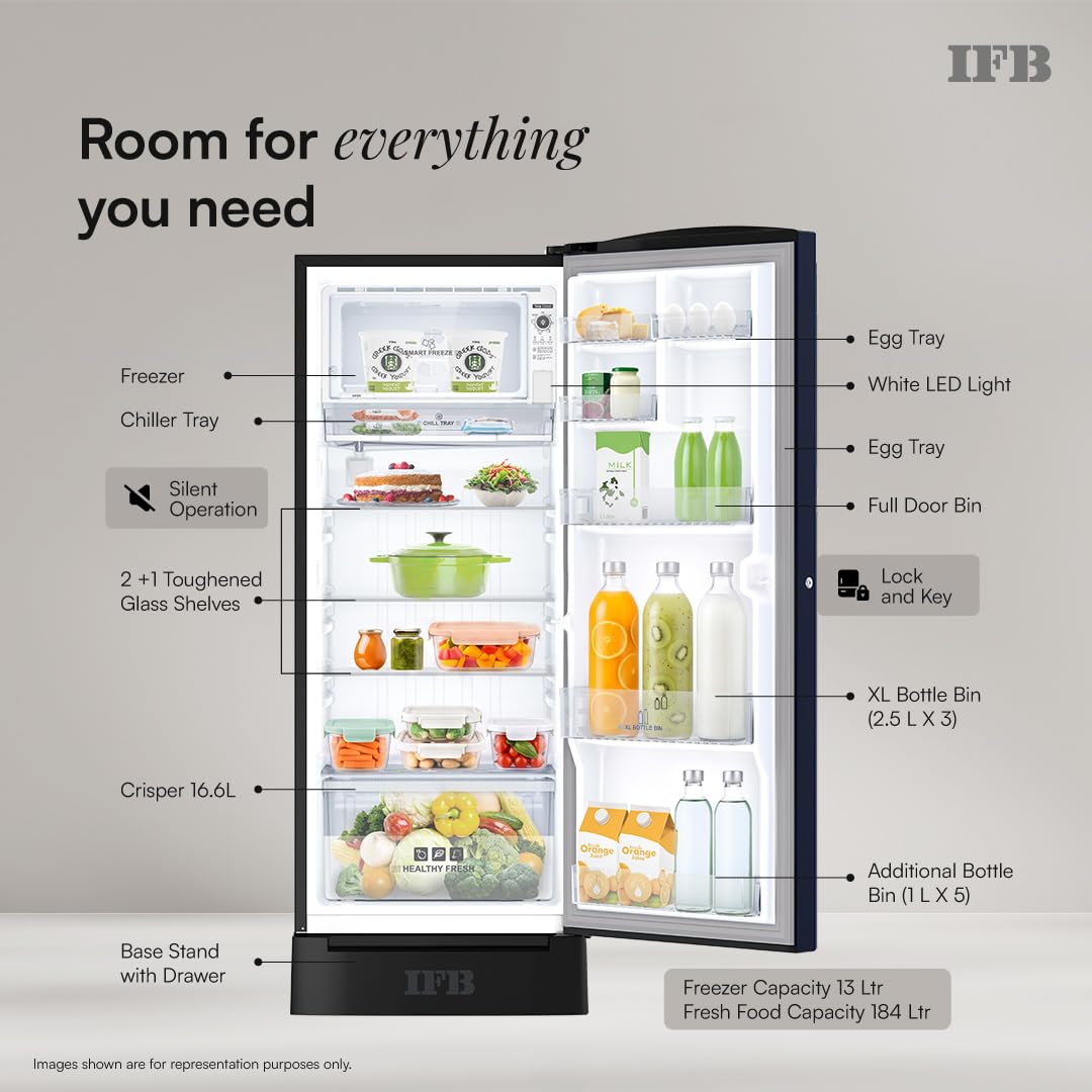IFB 197L Refrigerator - 5 Star Energy Efficient -4