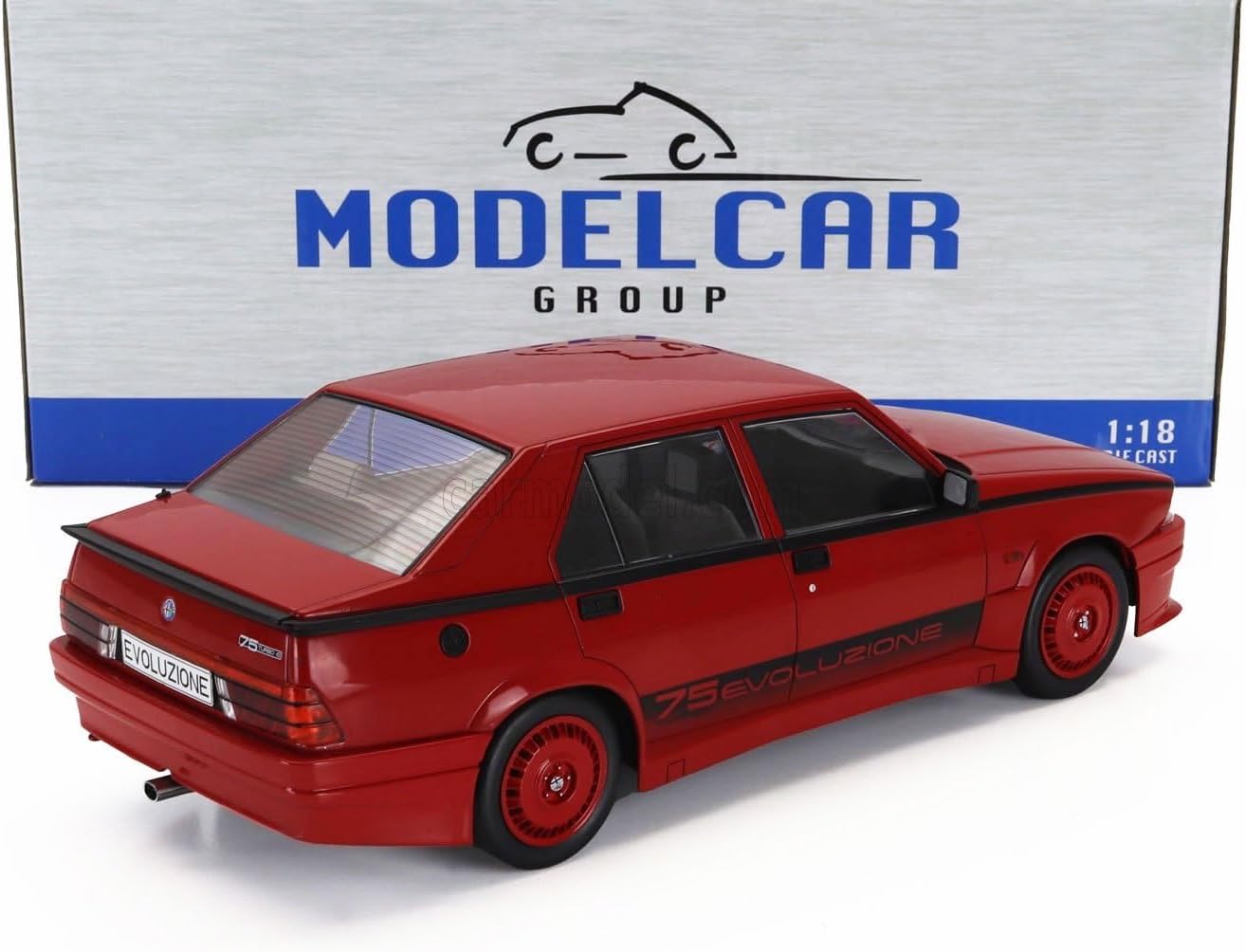 MCG 1/18 アルファロメオ 75 ターボ エボルツィオーネ 1987 (レッド