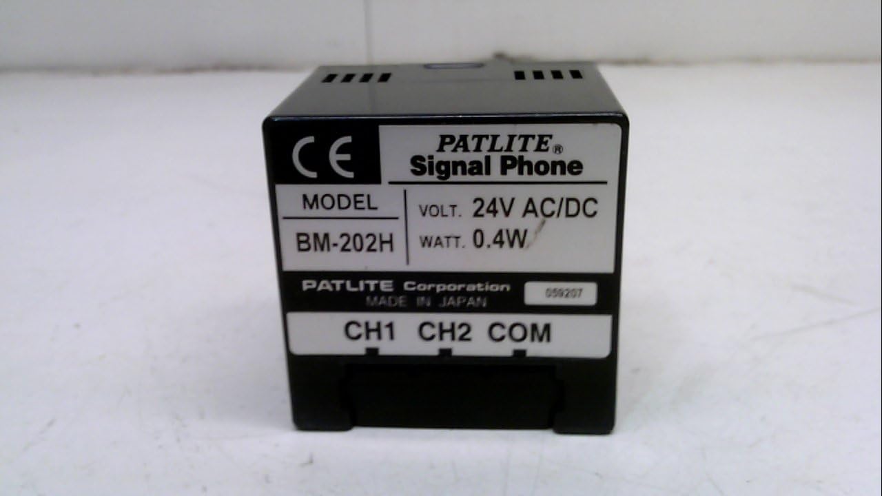 Patlite BM-202H Signal Phone label with specifications