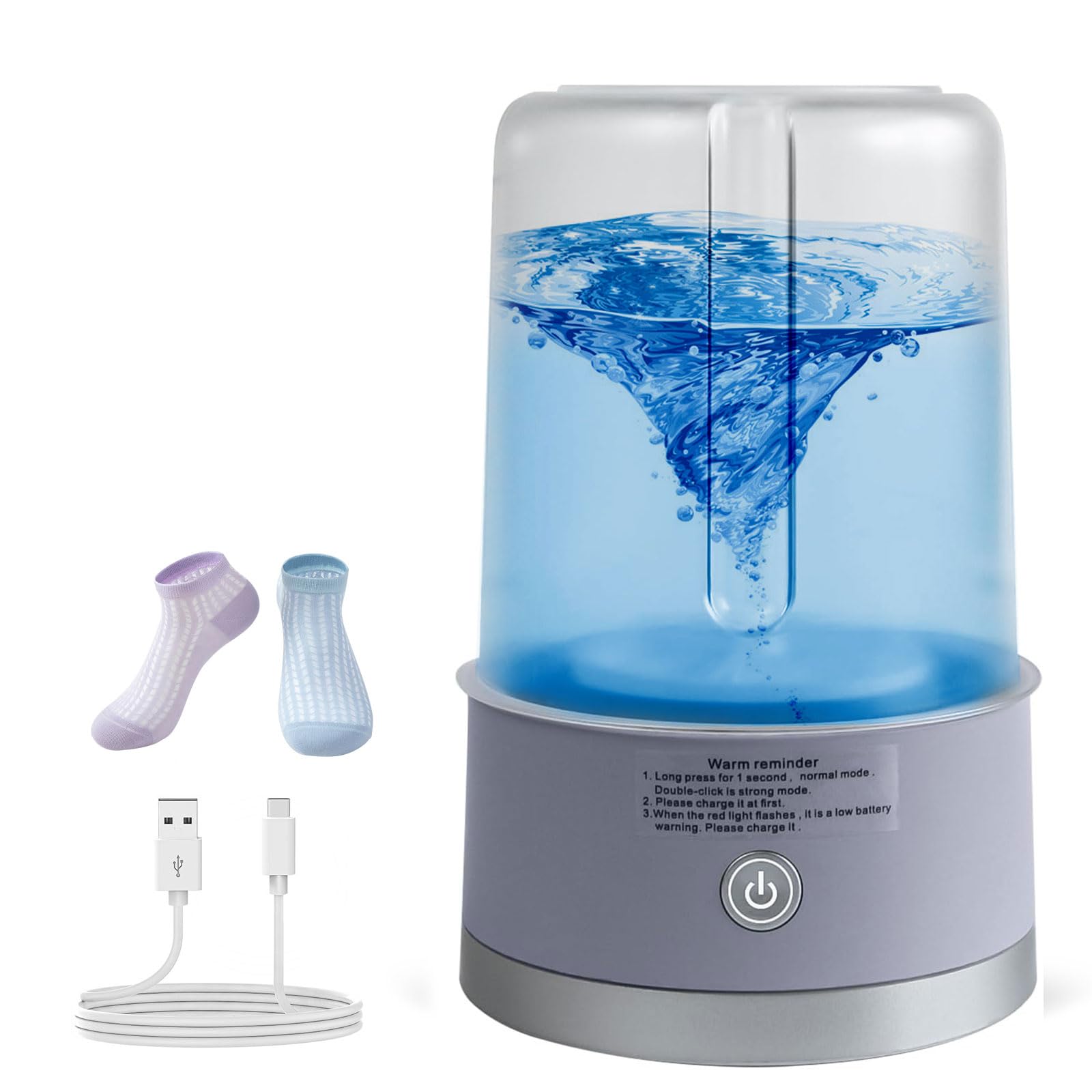 Portable Mini Washing Machine | Compact Deep Cleans Underwear, Baby Clothes, Small Laundry | Lightweight for Apartment, Dorm, Hotel, Travel & Camping | Quiet Energy-Efficient（Purple）