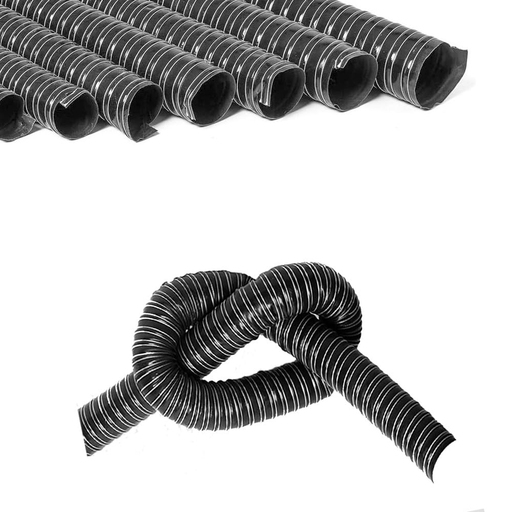 20 35 45 65 76 89 115 127mm Tubo Flessibile in Silicone Condotti Tubo di Ventilazione Flessibile Condotto Flessibile per Automobili/Fabbriche/Tunnel(2m(6.6ft),115mm)