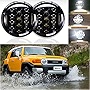 7 Inch Round Projector LED Headlight Assembly for Toyota FJ Cruiser High & Low Beam Round Headlamp with H4 Plug H4-h13 Adapter - 1 Pair