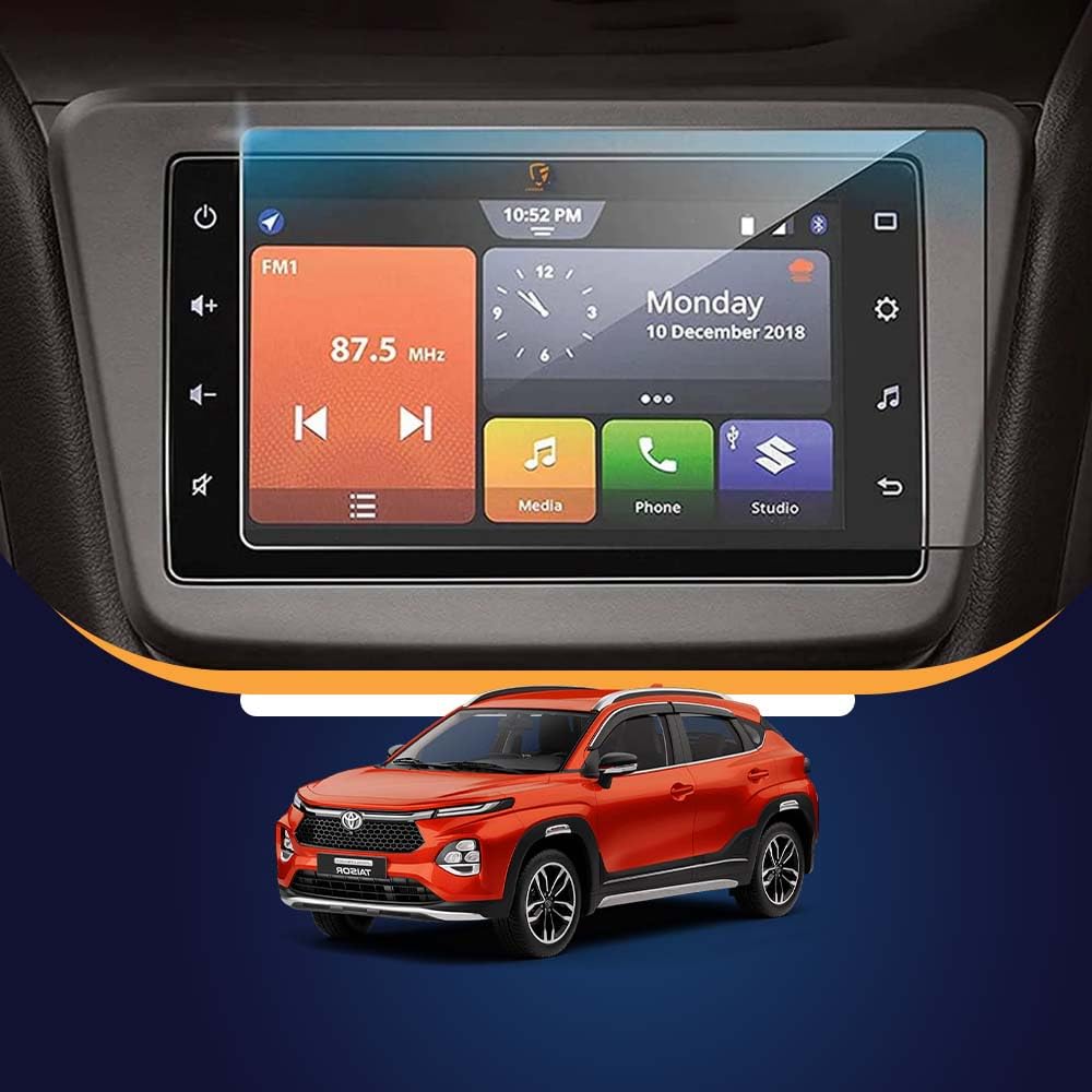 SCREEN PROTECTOR Compatible With TOYOTA TAISOR S/S+ / G || 7 INCH INFOTAINMENT TouchScreen Guard || Anti Scratch || Car Display Accessories 2024 [Not Tempered Glass]-image-19