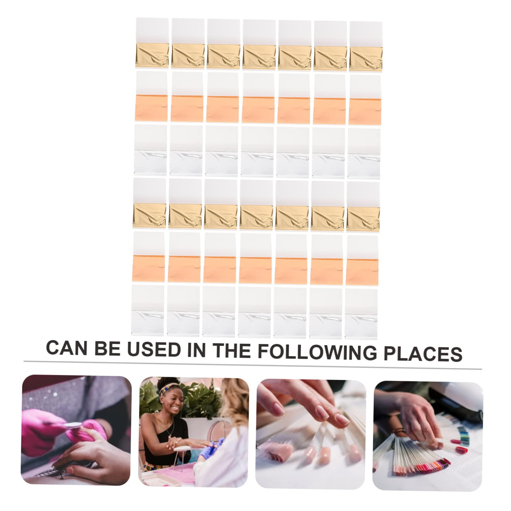 PACKOVE 2 Set Kit Decorazione Per Unghie E Flakes Per Nail Art Te Accessori Per Manicure Facile Applicare Occasione 300 Fogli*2