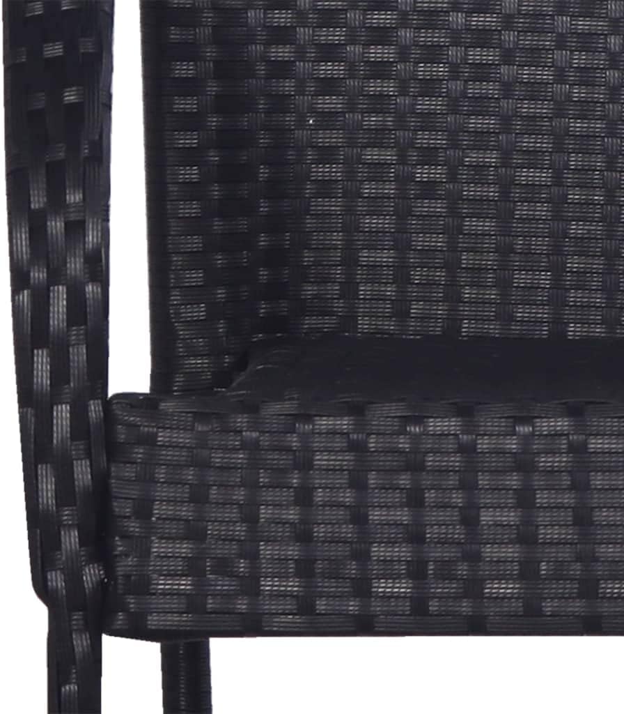 5 Piece Patio Dining Set,Garden Dining Set Furniture,Conversation Furniture,Afternoon Tea Suit,Backyard Decor,Used in Restaurant, Bistro, Coffee Shop,Balcony, Black