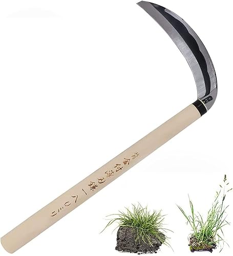 Kana Hoe 217 Herramienta de jardín japonesa – azada de mano/hoz es perfecta para deshierbar y cultivar. El borde de la hoja es muy afilado.