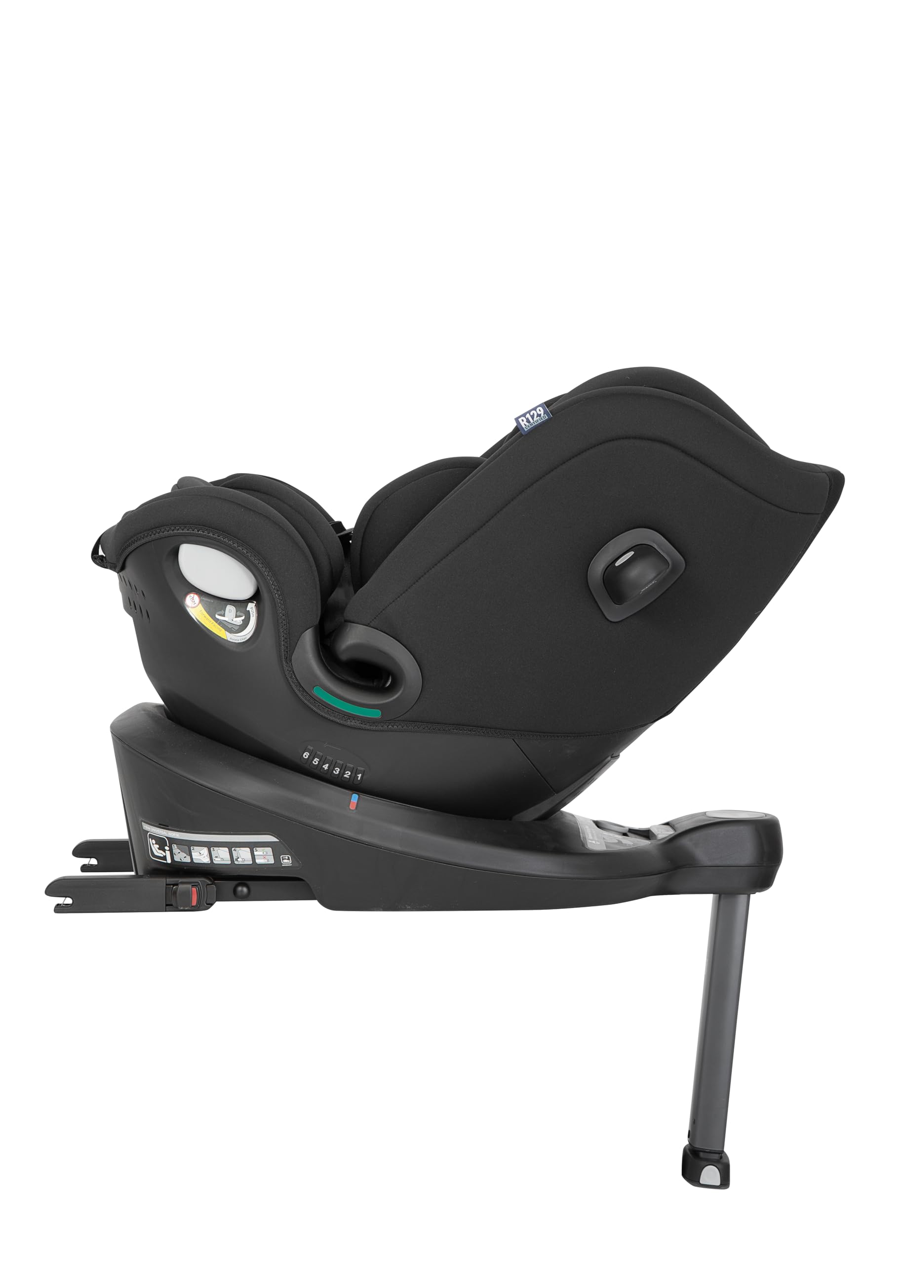 Graco - Turn2Me™ Grow i-Size R129 Silla de coche giratoria 360° con ISOFIX 3 en 1 multiedad, de 40 a 125 cm (desde el nacimiento hasta los 7 años aprox.), color Midnight