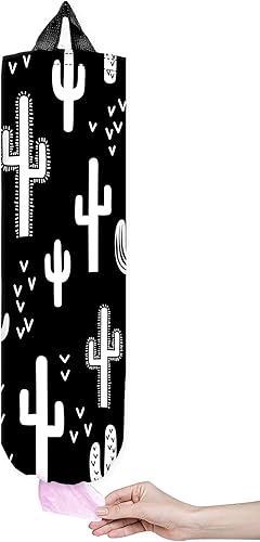 Soporte para bolsa de plástico, reutilizable, lindo soporte para bolsa de comestibles, organizador de bolsas de plástico duradero, práctico