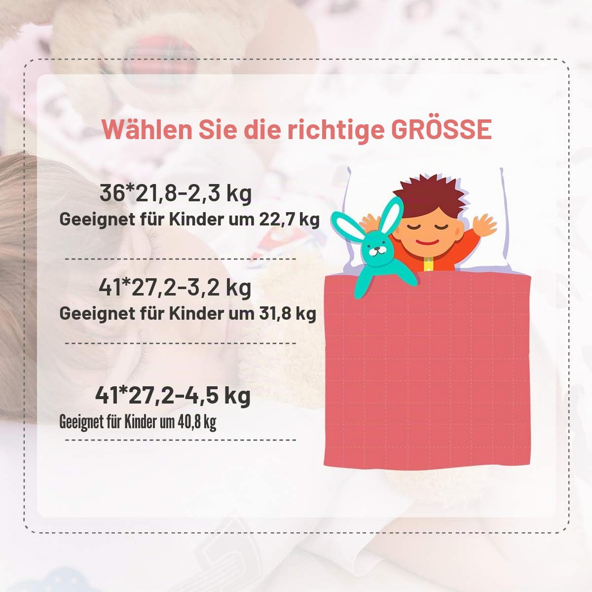Sivio Gewichtete Decke, Ultra-gemütlich, 2,3kg, Gepunktet und Baumwoll-Seiten mit Cartoon-Mustern, schwere Decke, ideal zum Beruhigen und Schlafen, Pink Panther, 90 x 120cm