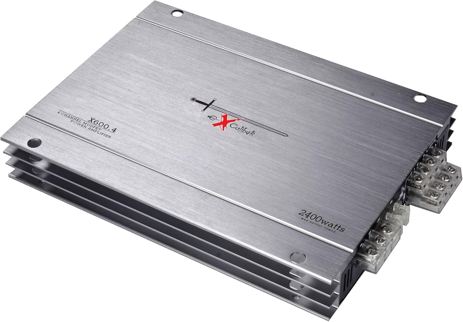 Excalibur X600.4 – Amplificador Estéreo 4 canales (2400 W, Crossover variable, 2 Ohmios)