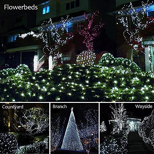 Image of Gesto White Led Serial String Lights - Waterproof Copper Wire Led Fairy Lights for Home Decoration,Christmas, Deepawali & Diwali Decoration Lights for Balcony Outdoor (20 Meter | Pack of 2)