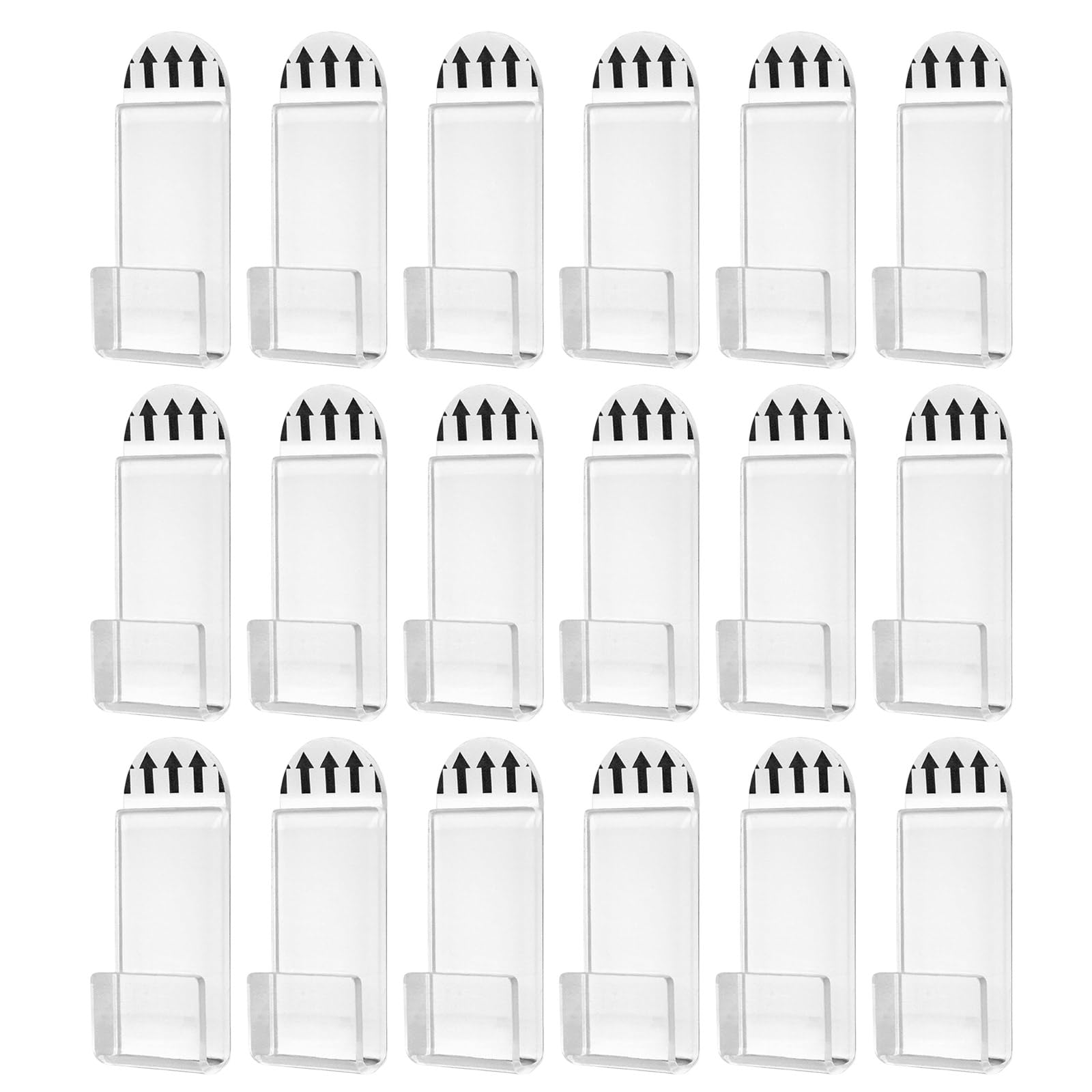 Elnwnnkc Clear Album Album Holders 18Pcs Adhesive Wall Mounts For Record Display Nodrill Home Wall Decoration Acrylic Record Shelf