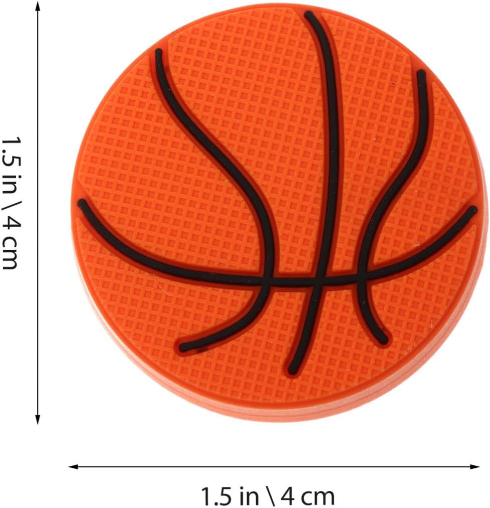 6pcs Boys and Girls Basketball Pattern Drawer Knobs Safe Collision Pull Handles for Boy Girl's Room Easy to Install Cabinet Hardware for Wardrobe and Cupboard