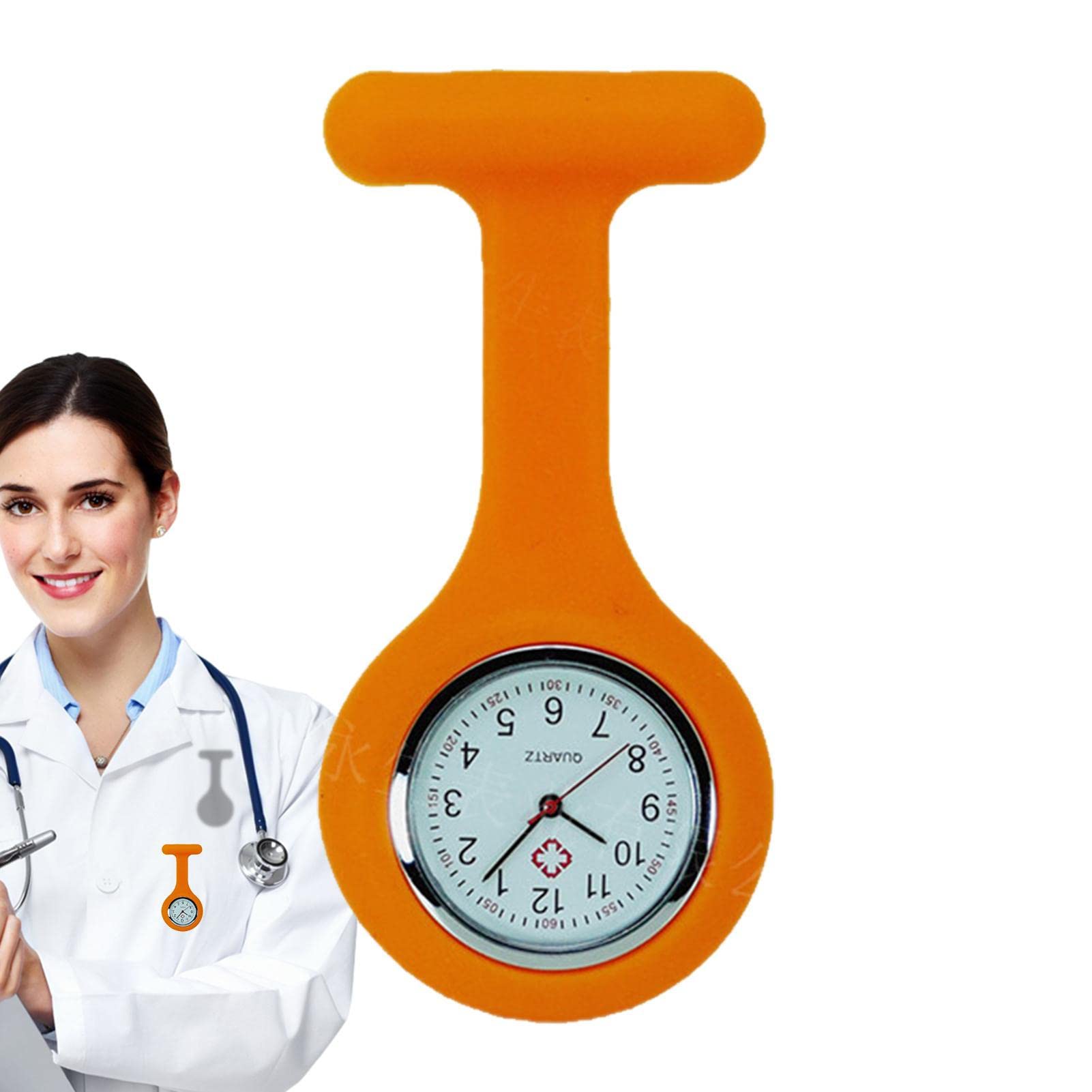 Nurse Pocket Watch | Silicone Paramedic Fob Watch,Stain Control, Secondhand, Lapel Brooch Watch for Women Doctors Nurses (B0C5MZD5KK) Amazon Price History, Amazon Price Tracker