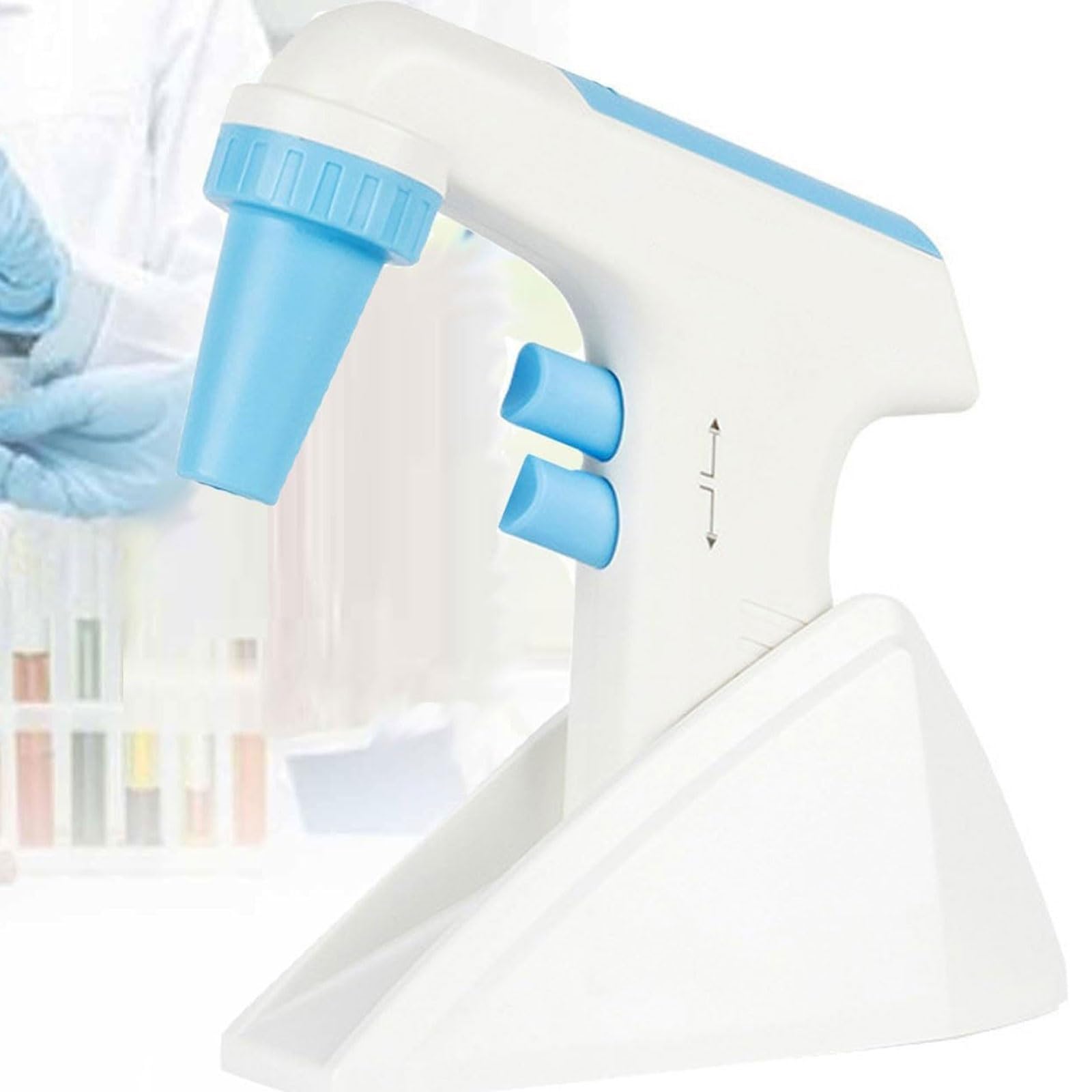 Elektryczny kontroler pipet, zmotoryzowany wypełniacz do pipet o dużej | Pipetor automatyczny, 6 regulowanych prędkości, cyfrowy wyświetlacz LCD, do laboratorium szkolnego, laboratorium