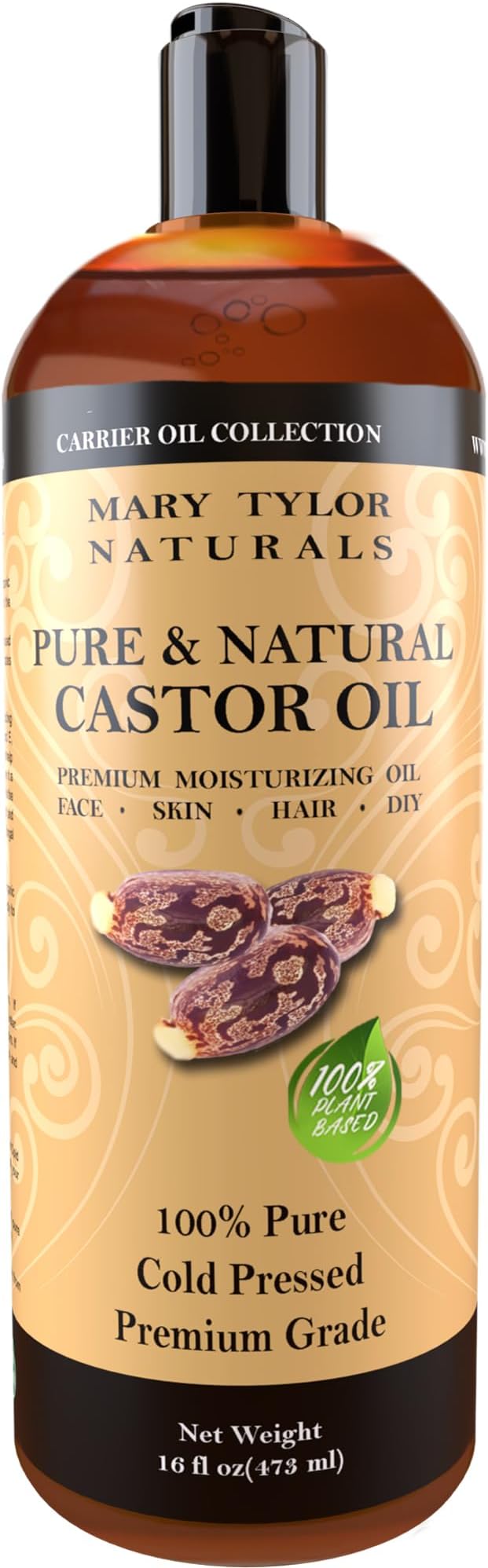- Castor Oil 16 oz โ Pure and Natural Cold Pressed, Hexane Free