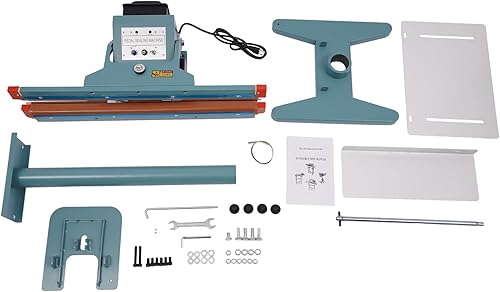 Miniatura 3 de Foot Impulse Sealing Machine, 1000W 24" Foot Impulse Heat Sealer Aluminum Packaging Sealing Machines Industrial Pedal Sealer with 9 Gears Adjustable