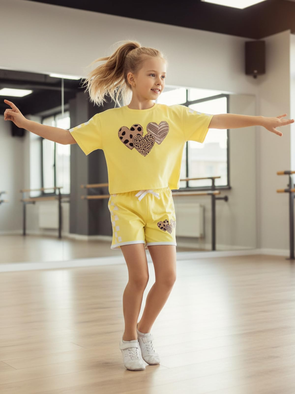 Valcatch Conjunto de ropa de verano para niñas y adolescentes, conjunto de pijama corto de 2 piezas, conjunto de camiseta de manga corta a cuadros y pantalones cortos, conjunto de chándal casual, ropa