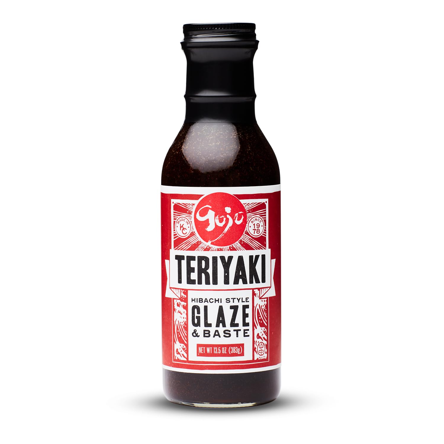 Gojo Teriyaki Hibachi Glaze & Baste Sauce – Sweet & Savory Japanese Marinade, Perfect for Grilling, Stir-Fry, Noodles & Wings, 12oz