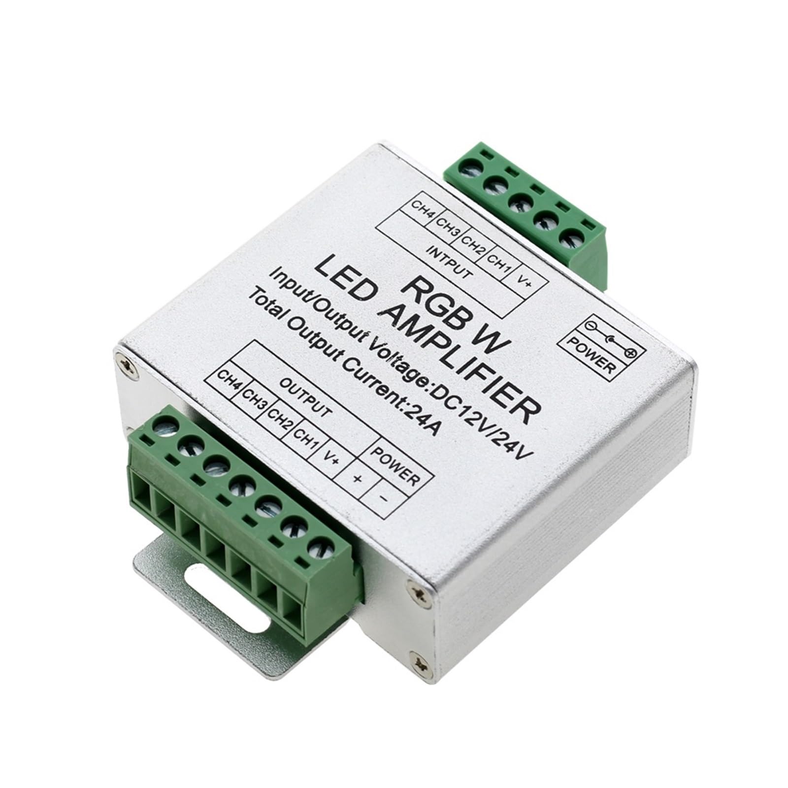 1 pz Amplificatore LED RGBW/RGB DC12-24V 24A 4 canali di uscita Strip Light Ripetitore potenza Controller console(RGBW)