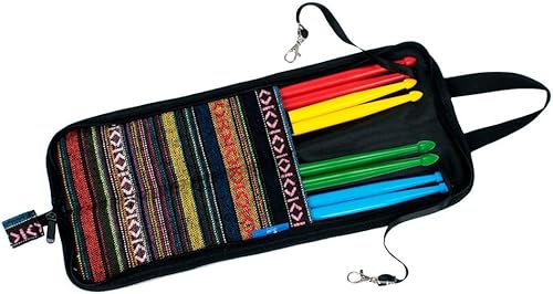 Miniatura 8 de Estuche de transporte para baquetas, bolsa colgante portátil, accesorios de percusión exótica, bolsa de transporte con asa, accesorios de tambor,