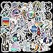 LMMBWW Système Solaire Stickers Autocollants Voyage dans l'espace Autocollants Astronautes Imperméables Autocollant Planète Astronaute Astronaute Univers Sticker,50 Pièces