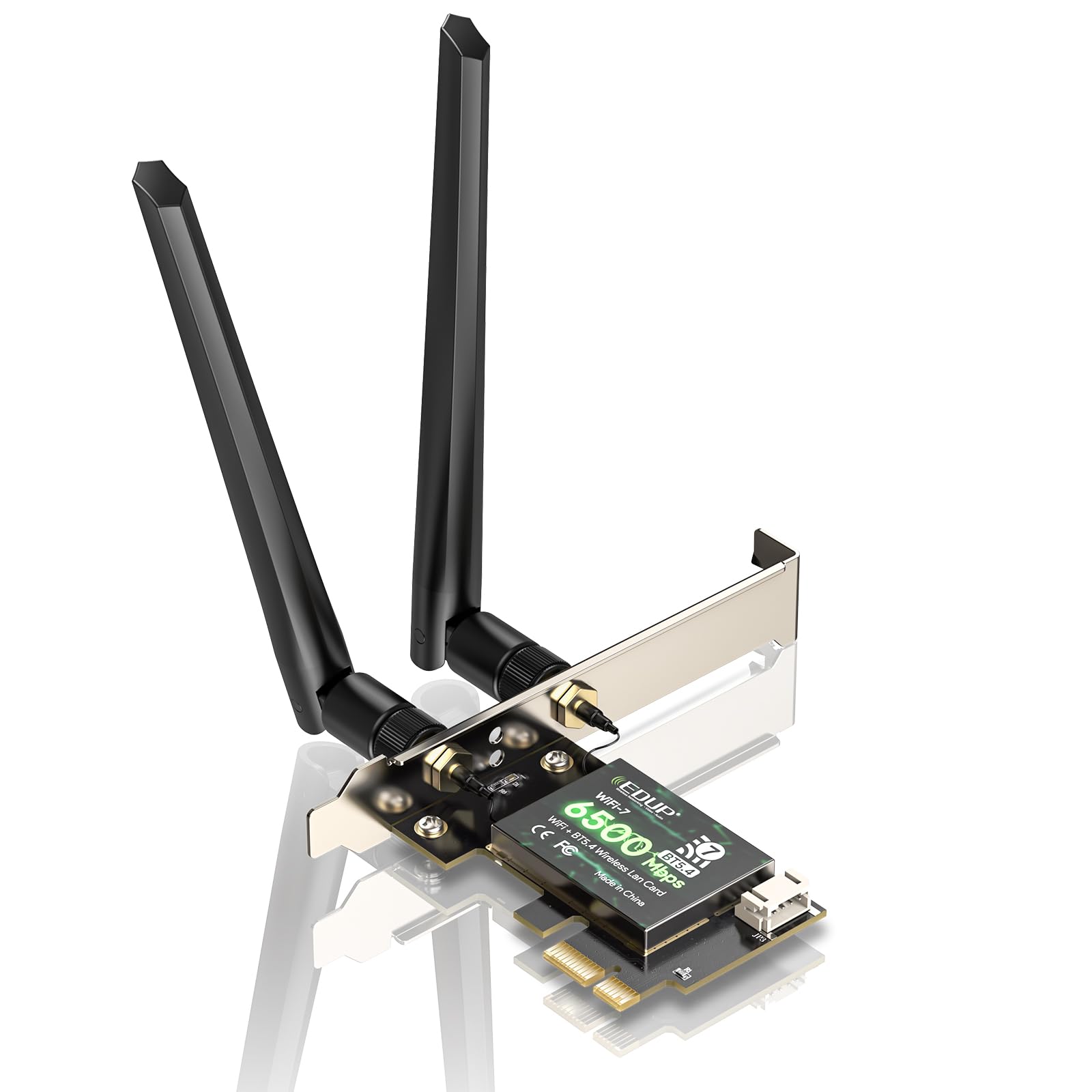 WiFi 7 PCIe Card BE6500 for Desktop PC, MT7925 Tri-Band 6G/5G/2.4G, BT 5.4 | 802.11be 6.5Gbps Wireless Adapter for Intel/AMD Windows 11 & Linux 6.7+, Bluetooth 5.4, Not CNVi, Tri-Band 6G/5G/2.4G-image-43