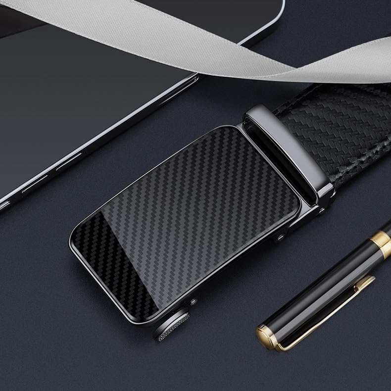 Cowhide Automatic Buckle Belt Genuine Leather Business Belt3