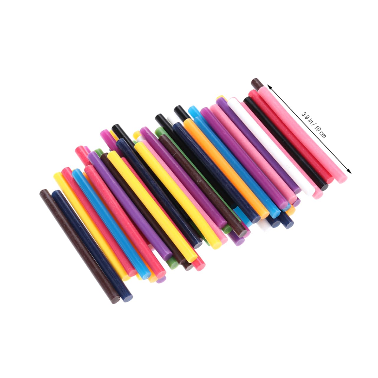 LALAFINA 60pc Assorted Color Hot Melt Glue Sticks 7x100mm High Viscosity Adhesive Rods for Crafting