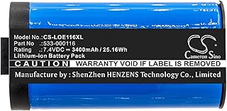 Cameron Sino Battery for Logitech S-00147, UE MegaBoom PN:Logitech 533-000116, 533-000138 3400mAh / 25.16Wh