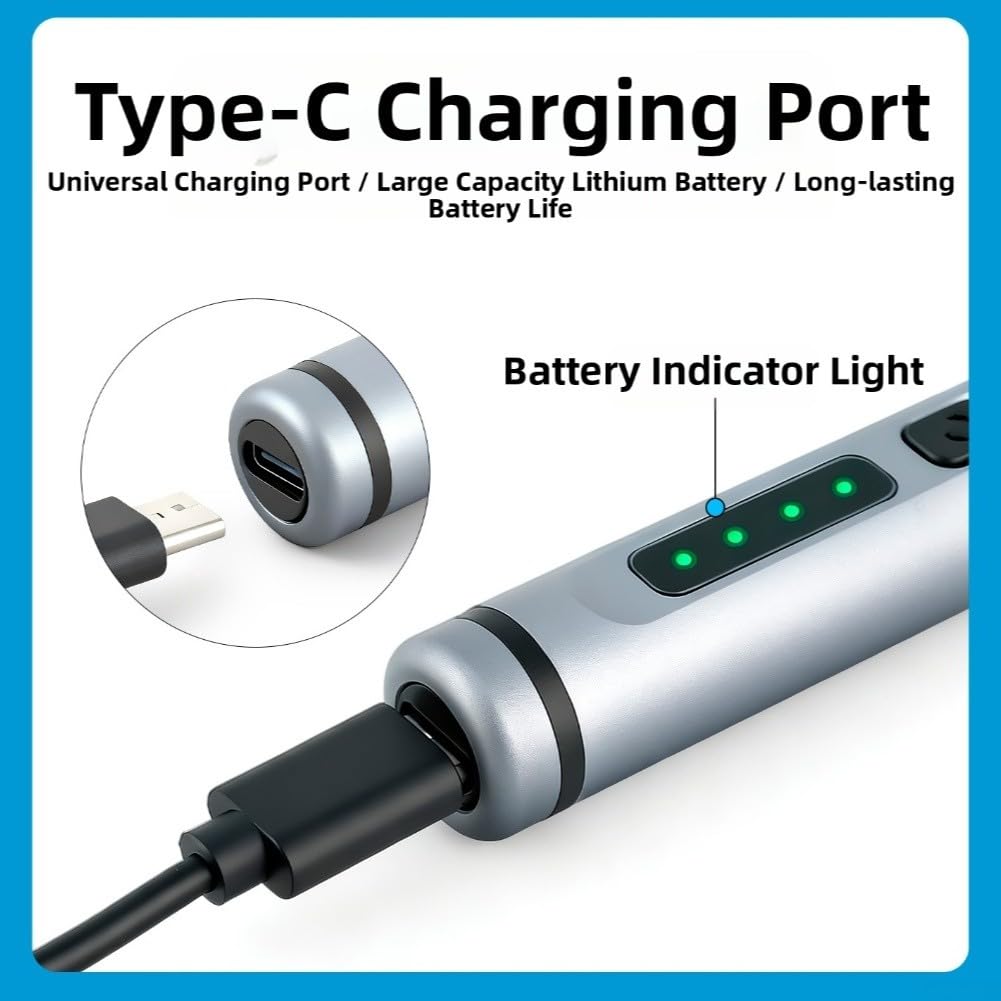 Cacciavite elettrico 50 in 1 con vano magnetico e illuminazione a LED per elettronica, smartphone e gadget